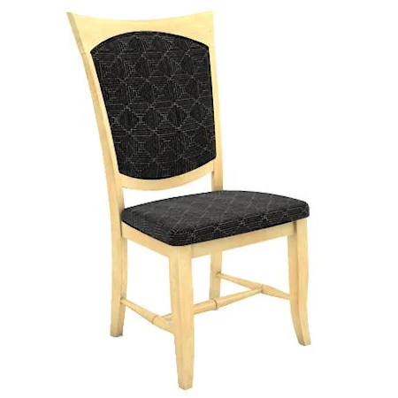 Customizable Upholstered X Back Side Chair